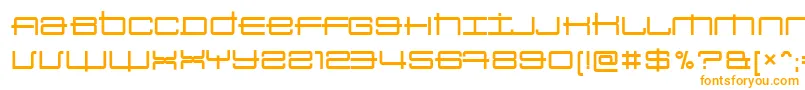 Czcionka Sansbroadway – pomarańczowe czcionki