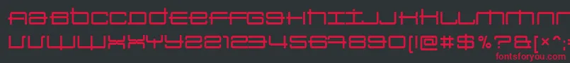 Sansbroadway Font – Red Fonts on Black Background