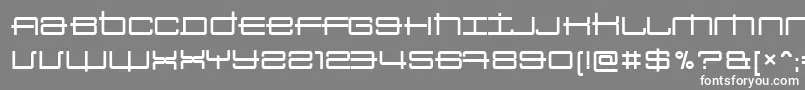Sansbroadway Font – White Fonts on Gray Background