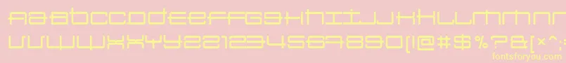 Sansbroadway Font – Yellow Fonts on Pink Background