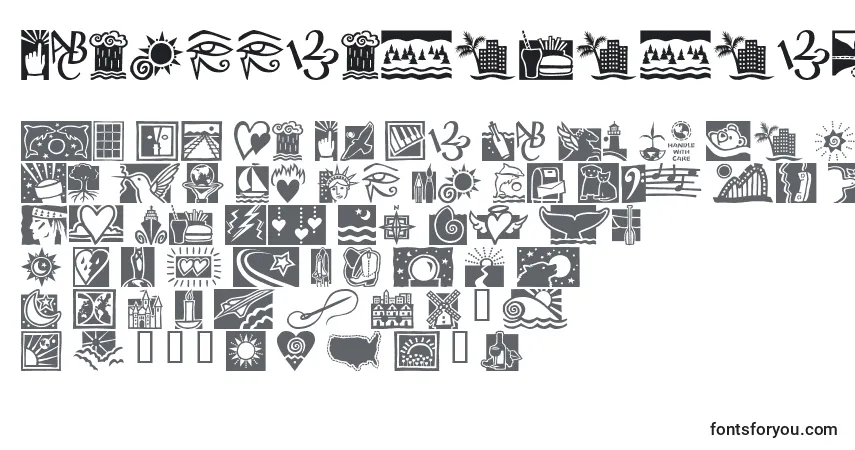 Schriftart DfconnectivitiesitcTt – Alphabet, Zahlen, spezielle Symbole