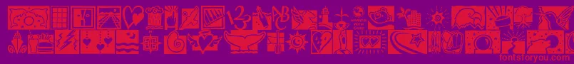 fuente DfconnectivitiesitcTt – Fuentes Rojas Sobre Fondo Morado