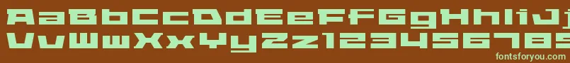 ElephantARegular Font – Green Fonts on Brown Background