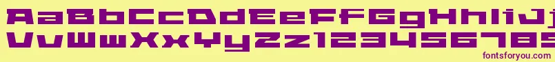 ElephantARegular Font – Purple Fonts on Yellow Background