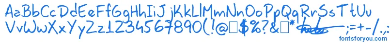 Lavoshandy99 Font – Blue Fonts