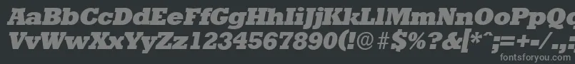 fuente StaffordserialHeavyItalic – Fuentes Grises Sobre Fondo Negro