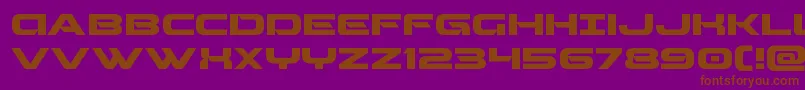 Beamweaponexpand Font – Brown Fonts on Purple Background