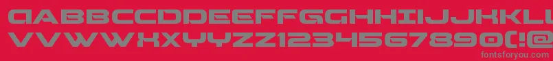 Beamweaponexpand Font – Gray Fonts on Red Background