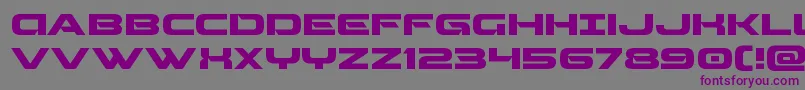 Beamweaponexpand Font – Purple Fonts on Gray Background