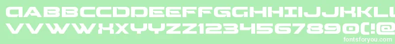 Beamweaponexpand Font – White Fonts on Green Background