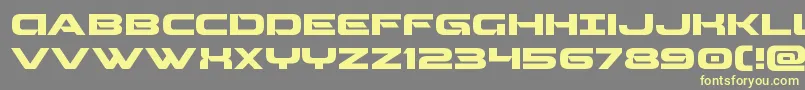 Beamweaponexpand Font – Yellow Fonts on Gray Background