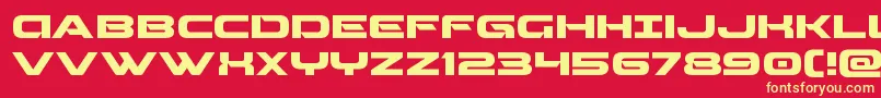 fuente Beamweaponexpand – Fuentes Amarillas Sobre Fondo Rojo