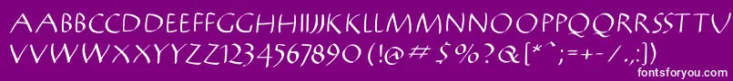 Mantikwa Font – White Fonts on Purple Background