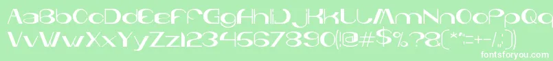 YouAndMeAndEveryoneElse Font – White Fonts on Green Background