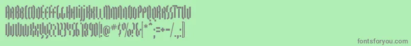 QuasariallBold Font – Gray Fonts on Green Background