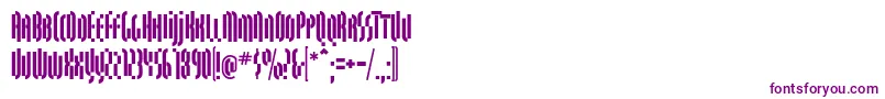 QuasariallBold-Schriftart – Violette Schriften auf weißem Hintergrund