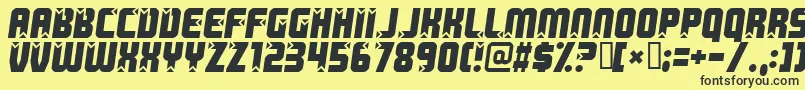 Killer Font – Black Fonts on Yellow Background