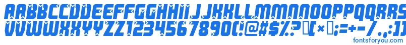 Killer Font – Blue Fonts on White Background