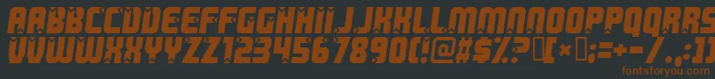 Killer Font – Brown Fonts on Black Background