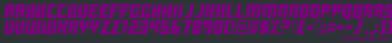 Killer Font – Purple Fonts on Black Background
