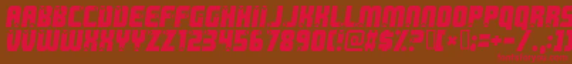 Killer Font – Red Fonts on Brown Background