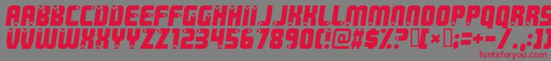 Killer-Schriftart – Rote Schriften auf grauem Hintergrund