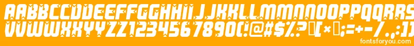 Killer Font – White Fonts on Orange Background