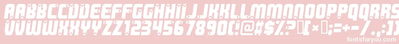Killer Font – White Fonts on Pink Background