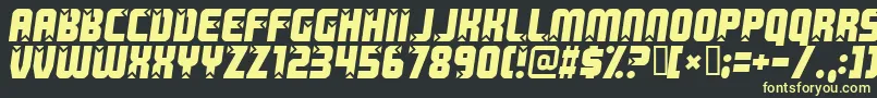 Killer Font – Yellow Fonts on Black Background