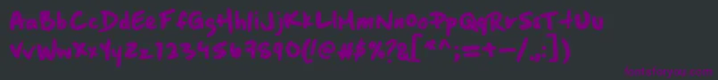 BoxingwizardsRegular Font – Purple Fonts on Black Background