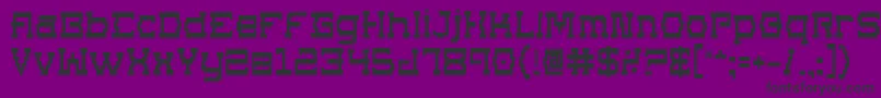 Supgob Font – Black Fonts on Purple Background