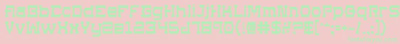Supgob Font – Green Fonts on Pink Background