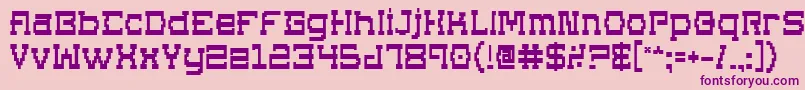 Supgob Font – Purple Fonts on Pink Background