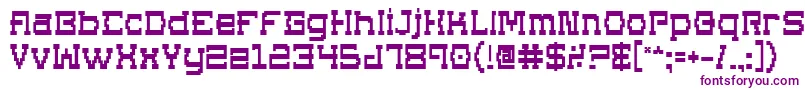 Supgob Font – Purple Fonts on White Background