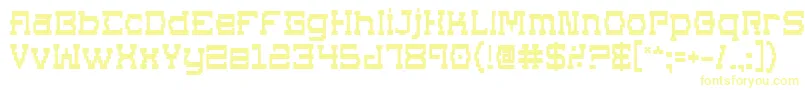 Supgob-Schriftart – Gelbe Schriften