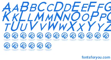 JustdiealreadyBlackitalic font – Blue Fonts On White Background
