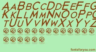 JustdiealreadyBlackitalic font – Brown Fonts On Green Background