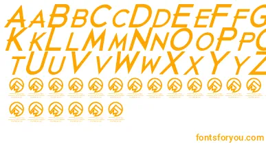 JustdiealreadyBlackitalic font – Orange Fonts On White Background