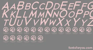 JustdiealreadyBlackitalic font – Pink Fonts On Gray Background