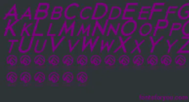 JustdiealreadyBlackitalic font – Purple Fonts On Black Background