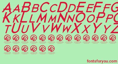 JustdiealreadyBlackitalic font – Red Fonts On Green Background