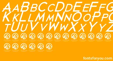 JustdiealreadyBlackitalic font – White Fonts On Orange Background