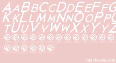 JustdiealreadyBlackitalic font – White Fonts On Pink Background