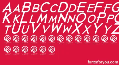 JustdiealreadyBlackitalic font – White Fonts On Red Background
