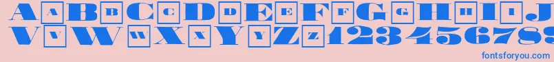 Bigbrotherclassizism Font – Blue Fonts on Pink Background