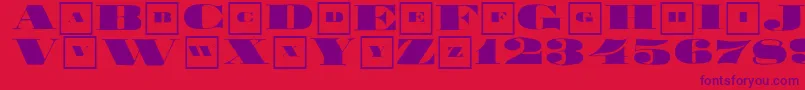 Bigbrotherclassizism Font – Purple Fonts on Red Background