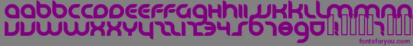 DanubeBold-fontti – violetit fontit harmaalla taustalla