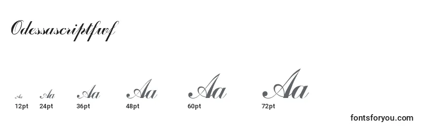 Odessascriptfwf Font Sizes