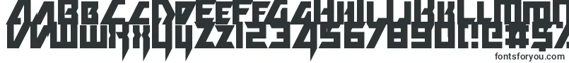 DeathHector-fontti – täytetyt fontit