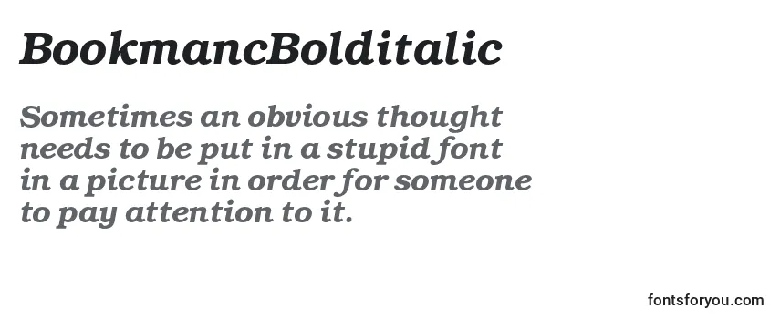 BookmancBolditalic Font